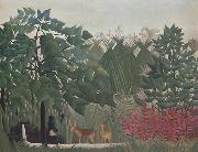 Henri Rousseau The Waterfall painting